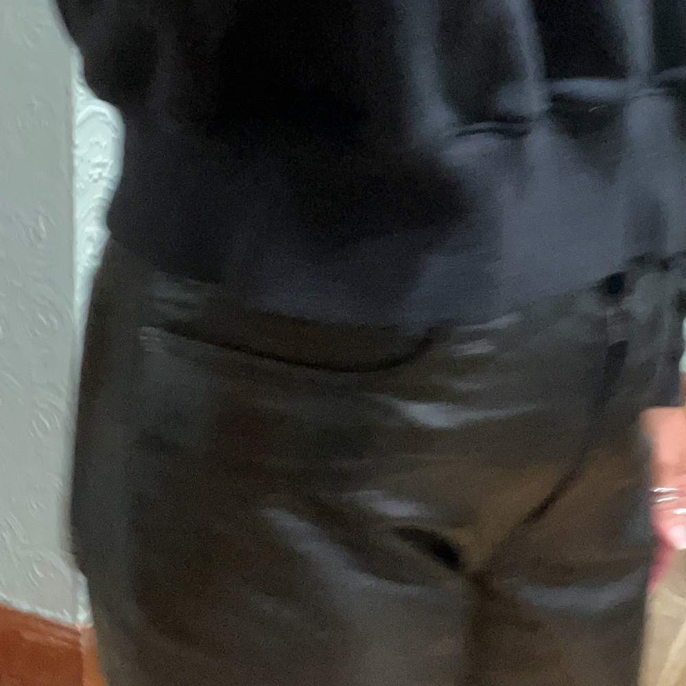 Polo by Ralph Lauren Black Leather Pants - Picture 6 of 17